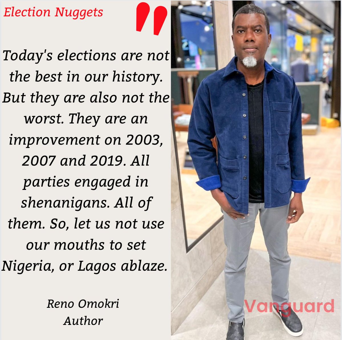 #renoomokri #electionnuggets #author #formerpresidentialaide #nigeriadecides #governorshipelection #2023election #vanguardnewspapers