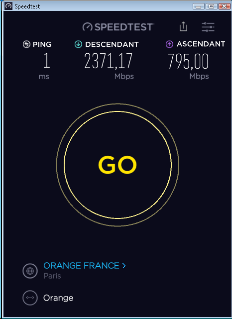 lachape_one's tweet photo. Débit Fibre Orange 🤩
#Livebox6 #Fibre #LiveboxMax #Orange #MerciOrange #Speedtest https://t.co/AlwWJR33aM