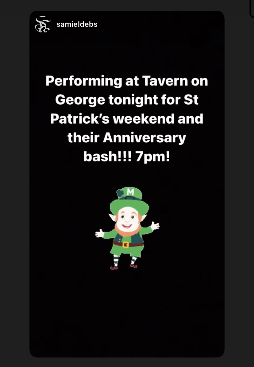 samieldebs's tweet photo. Tonight at Tavern on George! https://t.co/vAbC33lNDw