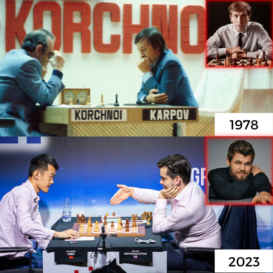 Jesse February on X: 1975, Fischer refused to defend his WC title against  Karpov due to his dispute over the match format. 1978, Karpov played his  first WC match, beating Korchnoi. 2023