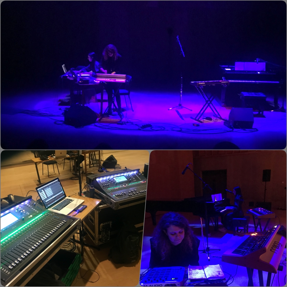 Great residency @BrittenPears this week with Madison Willing and Athena Varosio running live and recorded sound.