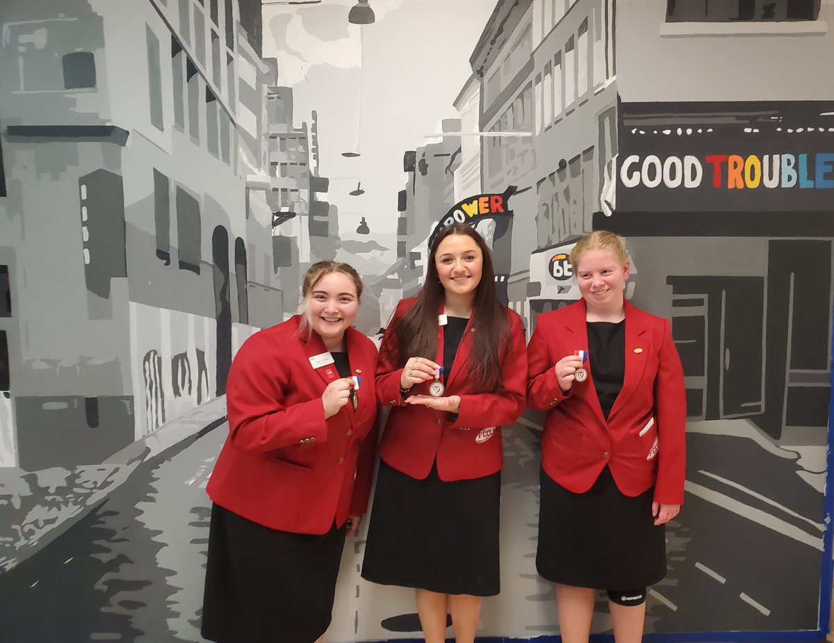 btthsfccla's tweet photo. BT-Talawanda FCCLA had a successful day at Regional Competition at Butler Tech! Students earned 6 Gold medals (90-100) and 1 Bronze medal today!  We will find out next week who qualifies for state!🎖🎖🎖🎖 Awesome Job!!!! @TalawandaHS @ButlerTech https://t.co/4Yu8EIRQx4