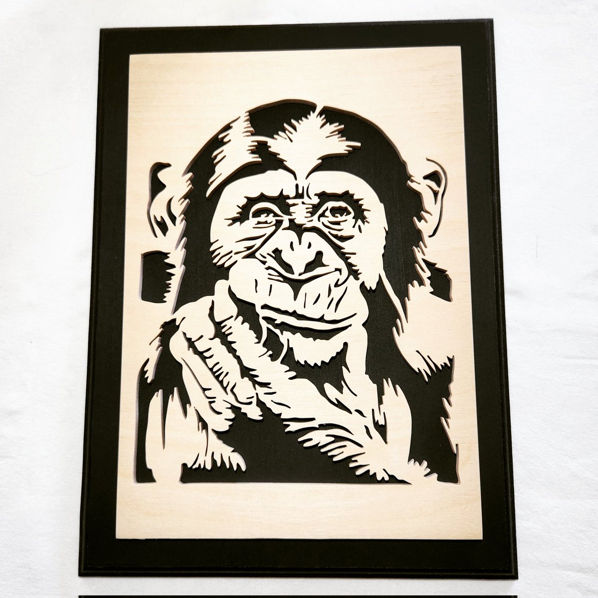 The Chimpanzee - a handcut wooden scroll saw artwork. 🐵🐒

#chimpanzee #chimp #animalart #jungleanimals #scrollsawartist #scrollsawart #woodworking #woodworker #woodenart #woodartisan #handmadeart #handmadebrisbane #handmadeaustralia #australianhandmade