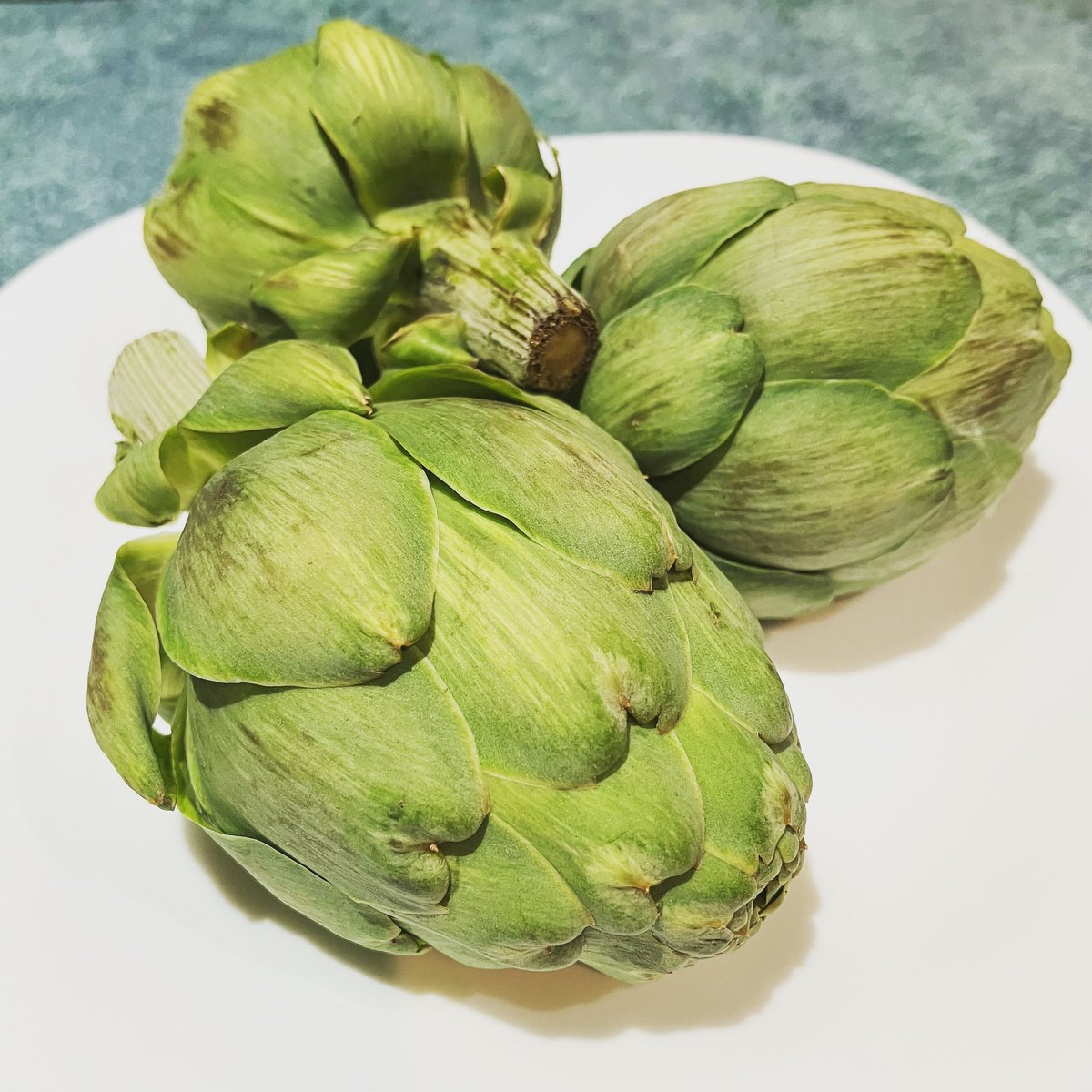 supperstruck's tweet photo. Artichokes are on the menu tonight. We have never cooked them before so this should be interesting. #AdventuresInCooking https://t.co/ZOO8pxz7As