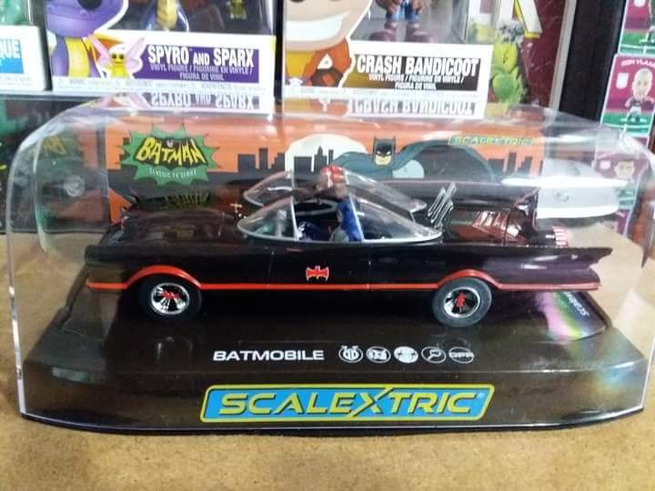 ChrisHart_AVFC's tweet photo. I can't believe I found this in a game shop batmobile @Scalextric car https://t.co/xHcAx1hG0a