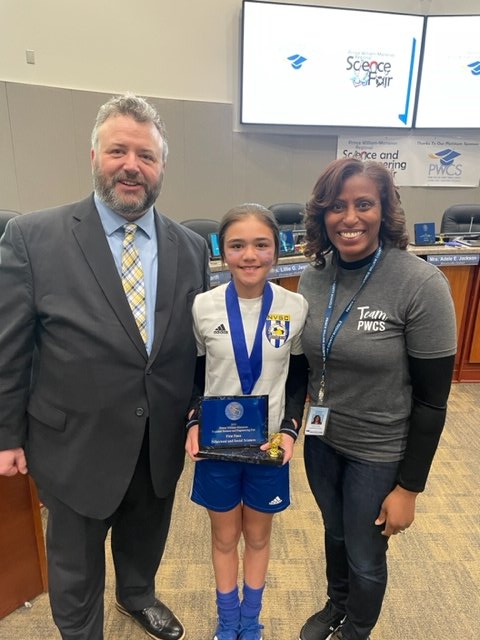 Congratulations to Riley for taking 1st place at the Regional Science Fair today!! We can't wait to see what you do at VSSEF!