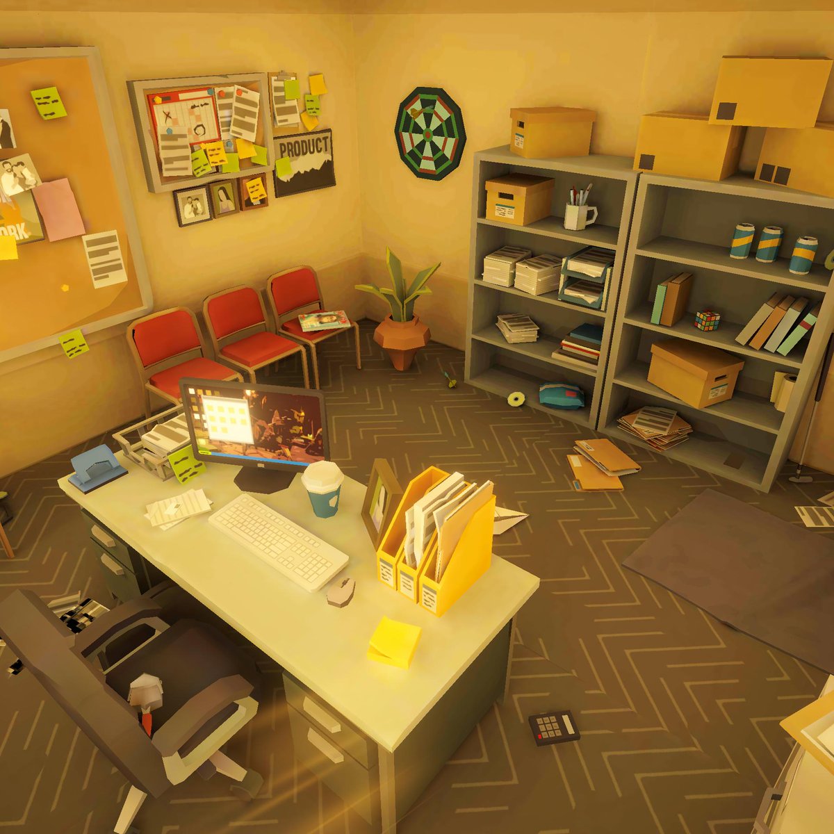 ArrowCodeGD's tweet photo. #screenshotsaturday 💯 Regarding revisiting existing levels... Since my #casualgame is heavily reliant on nice looking lighting, I noticed that the #office level lacks sun reflections!

I don't know how I missed it, but I'll fix it soon! 😂

#gamedev #hiddenobjects #mobile #ios https://t.co/EJ89ZhyDRv
