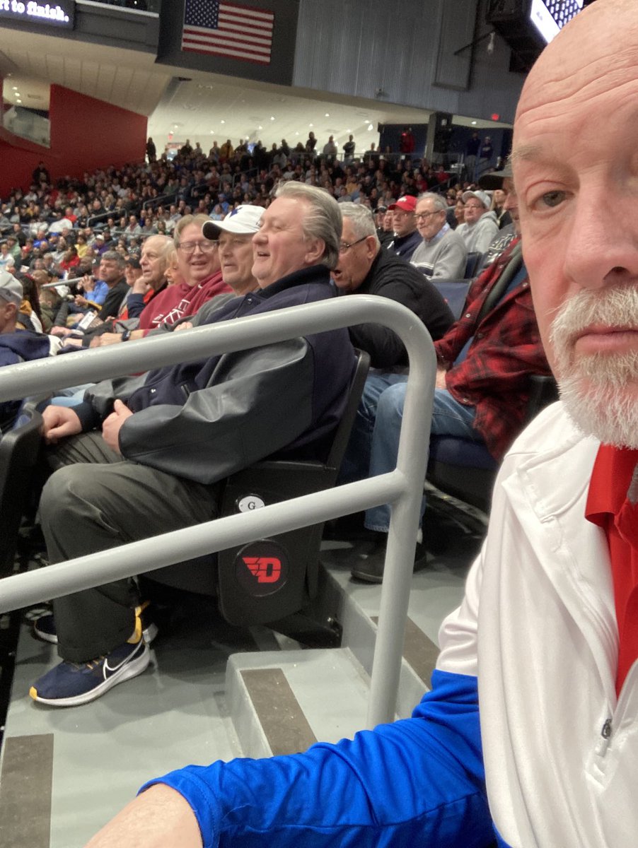 Coach_Barrick's tweet image. Coach Huggins is at the U. of Dayton Arena for the OHSAA Div.-I State semi-final matchup of Pickerington Central vs Centerville. ⁦@WVUhoops⁩ ⁦@OHSAASports⁩