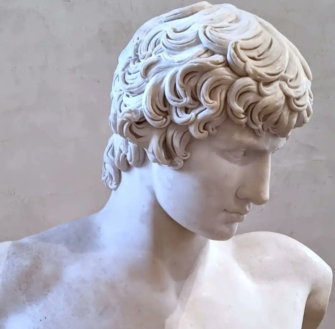 antinousgaygod's tweet photo. 🪷 How do you know if it's a statue of #Antinous? Those copious #curls!  Scholarly treatises have been written on the #LockScheme of his hair. More here: https://t.co/swQvbmYPfd 🪷 https://t.co/XtgL8WQUeu