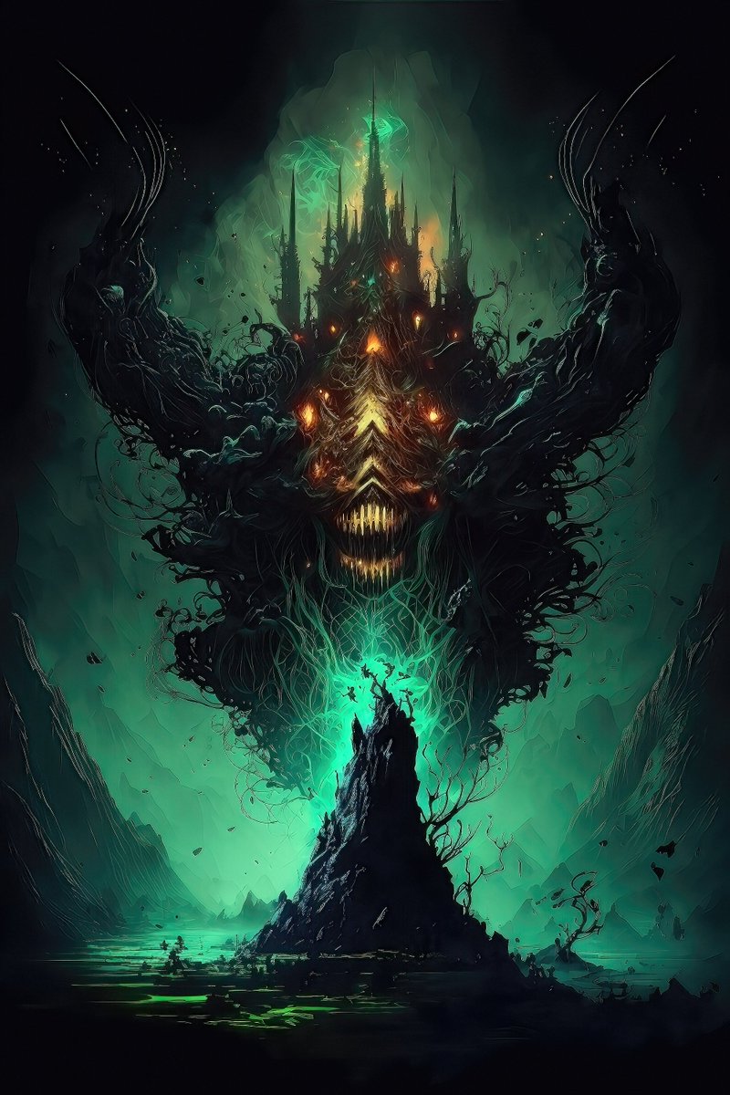 gismo05793738's tweet photo. Fear
#Midjourney #Aiart #midjourneyV4 #Ai #Aiartcommunity #Digitalart #art #Aiartwork #Aiartwork #fantasy #fantasyart #darkfantasy #skull #demon #scarry #underworld #green #helll #fear https://t.co/8WEba9y3H3