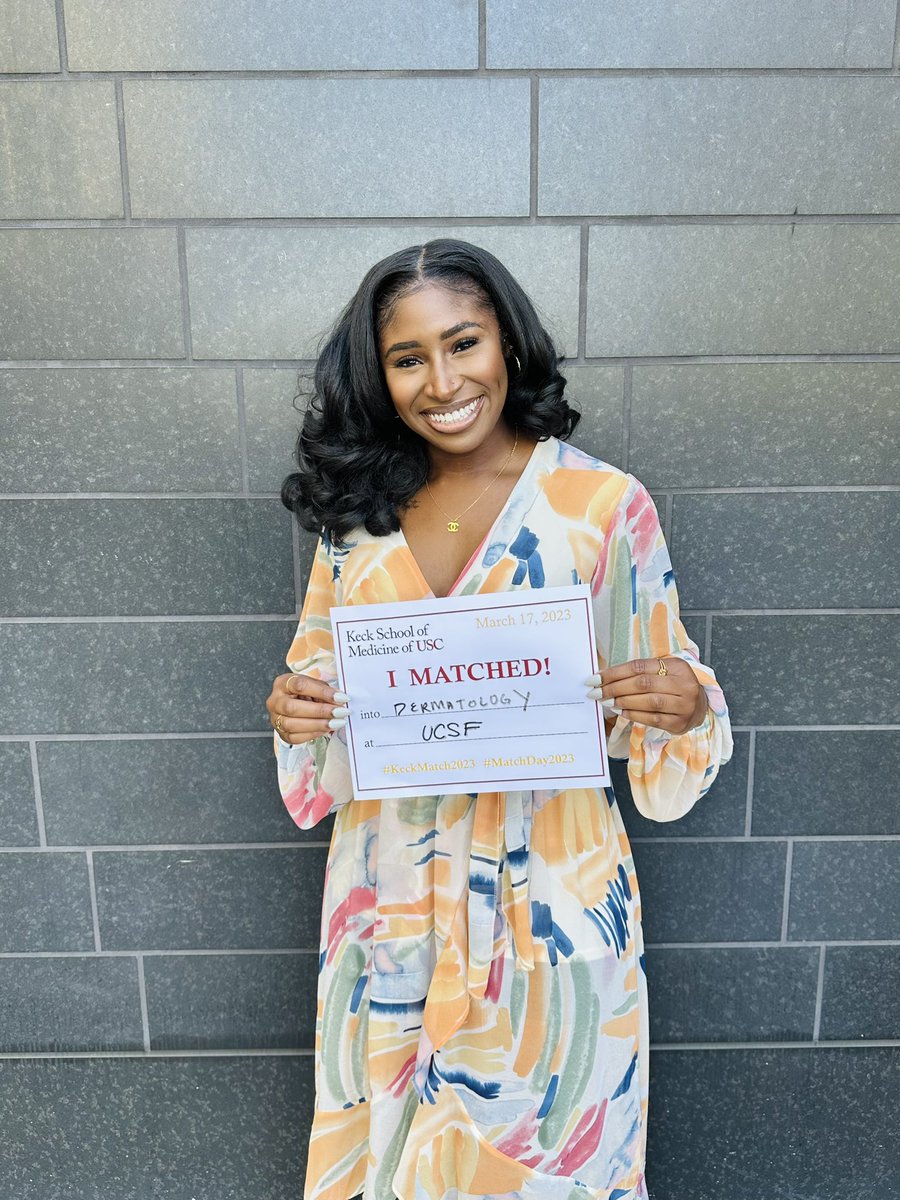 I matched at the illustrious <a href="/UCSF/">UC San Francisco</a> Dermatology and I’m completely over the moon 😭🙌🏾  

God, you’re too good to me. 

So incredibly excited for this next chapter!  #Medtwitter #Dermtwitter #Match2023