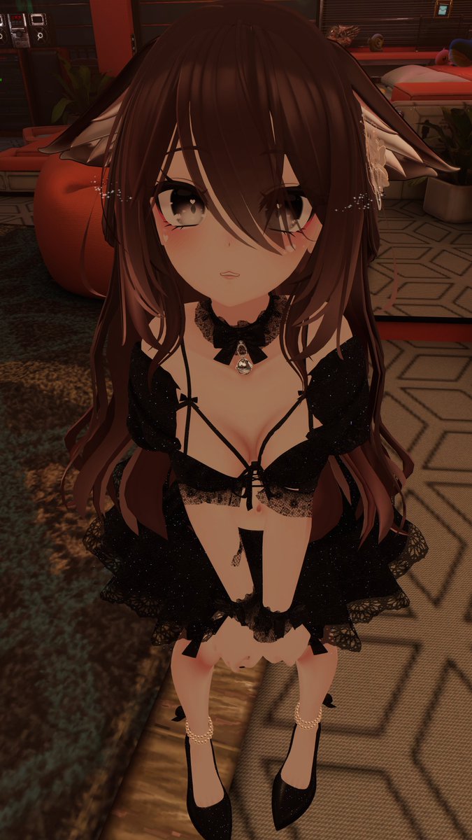 SatoNanamin's tweet photo. You want to see her take her skirt off? 🥰💗 #VRChat https://t.co/sESQTM2hpz