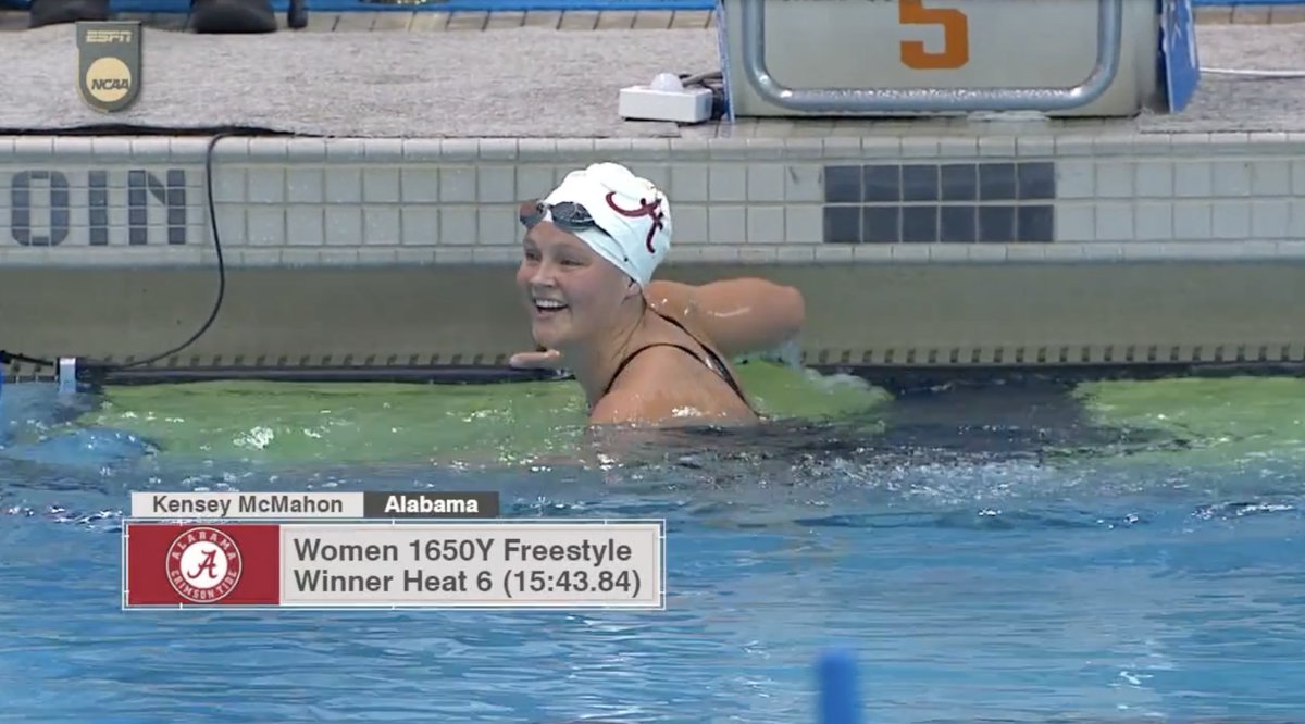 kylesockwell's tweet photo. Kensey McMahon gets her second NCAA title with a win in the 1650 at 15:43.84!!

McMahon - 15:43.84 🥇
Gan - 15:46.28 🥈
McKenna - 15:48.71 🥉 https://t.co/wZlgq1J7hE