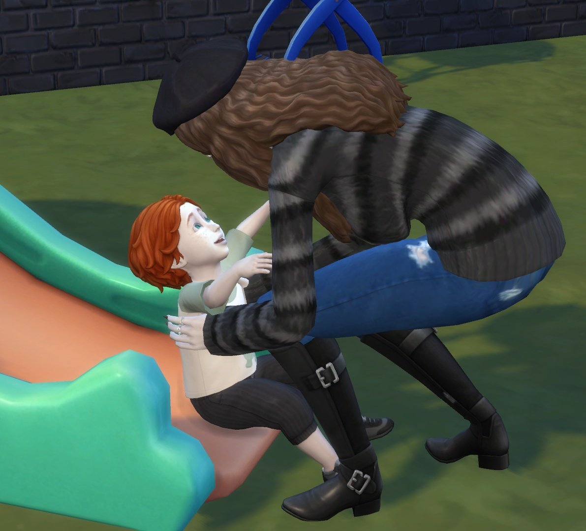 Runniuss's tweet photo. Mo is now a freelance programmer and she has so much time to be with Leo, he GOBBLES it up too. He follows her everywhere #TheSims4Infants #TheSims4 #GrowingTogether #sims4update #sims4growingtogether #Sims4Infants #SimsToddlers https://t.co/4h3oLNSgRZ