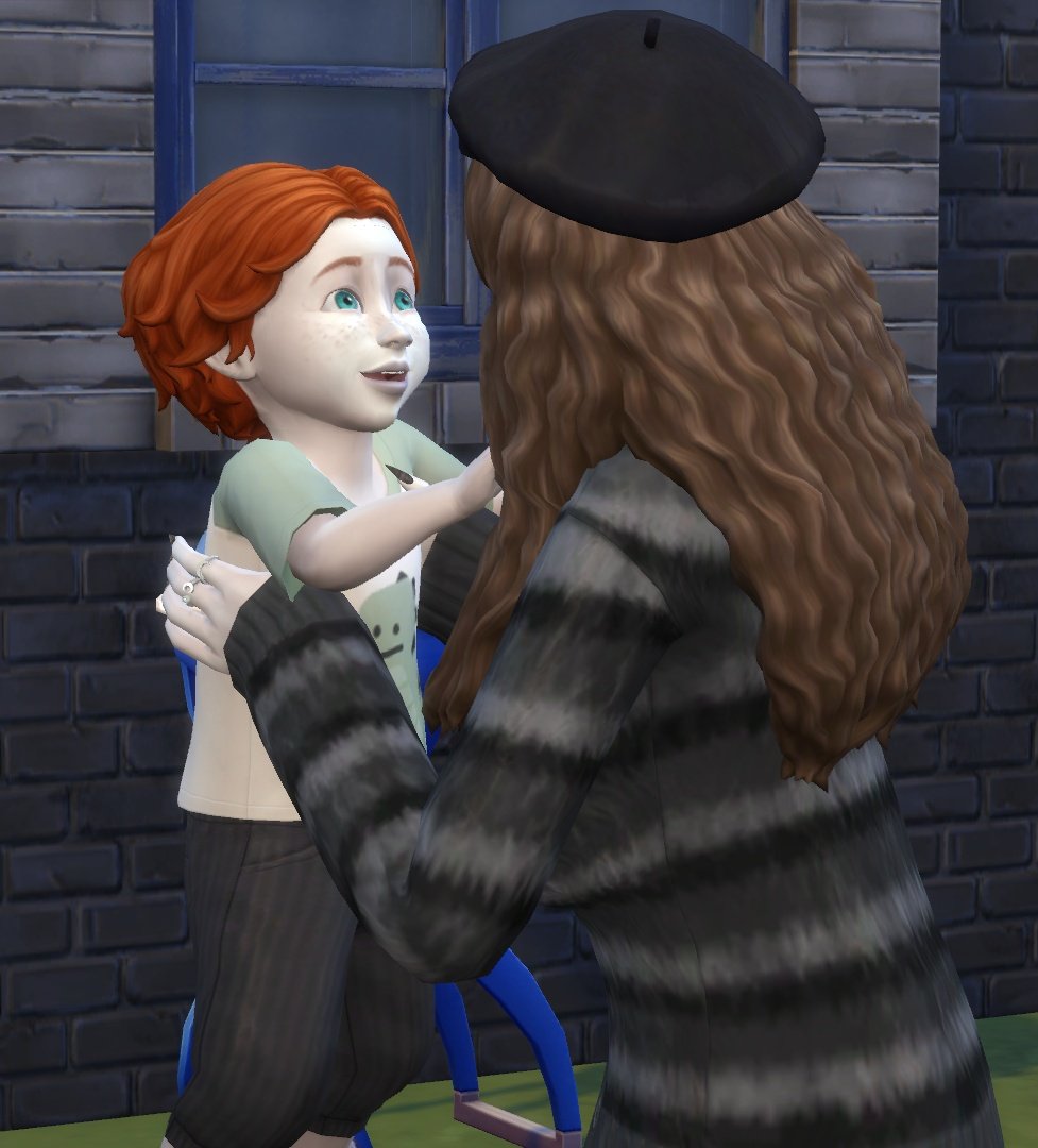 Runniuss's tweet photo. Mo is now a freelance programmer and she has so much time to be with Leo, he GOBBLES it up too. He follows her everywhere #TheSims4Infants #TheSims4 #GrowingTogether #sims4update #sims4growingtogether #Sims4Infants #SimsToddlers https://t.co/4h3oLNSgRZ