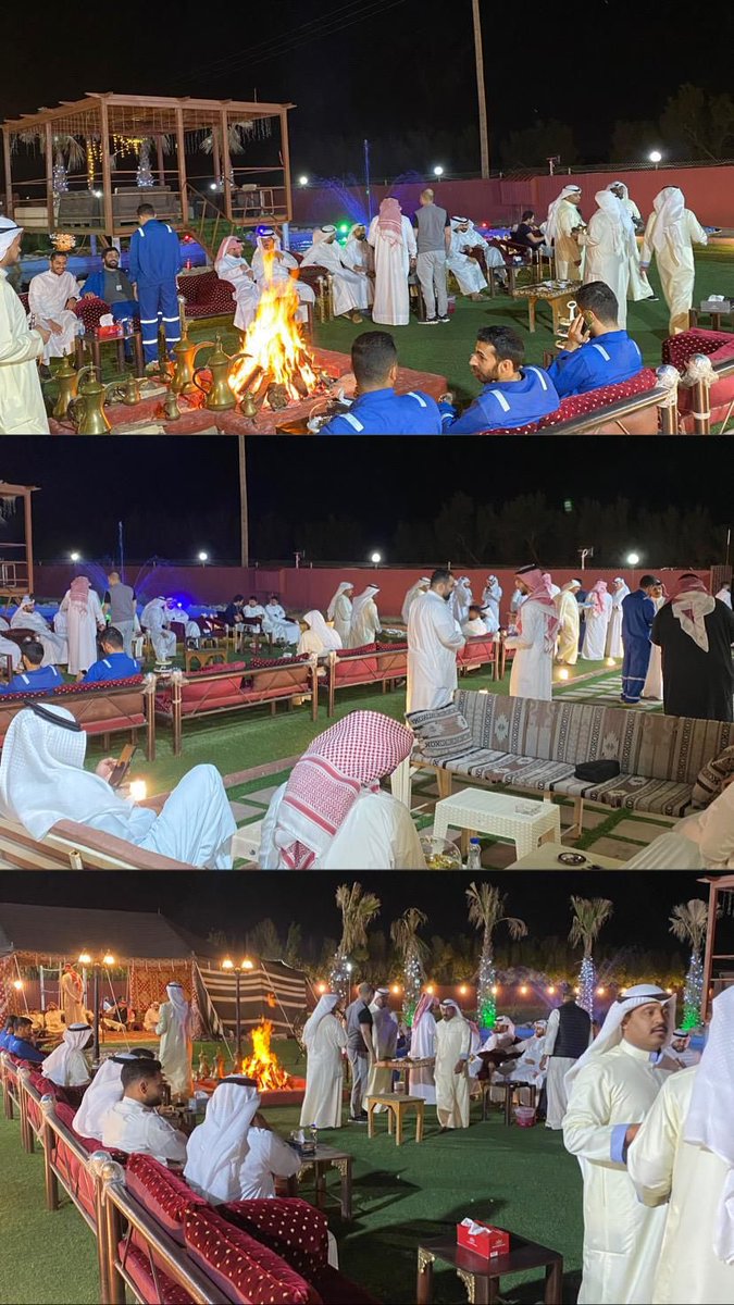 تشرفت بالحضور لعشاء الزميل محمد منصور الشمري الخاص للزملاء في مجموعة معاينة الابار ، كثر الله خيرك يا بو منصور وشكرا على هذه البادرة الطيبة التي اسعدتنا بلقاء الزملاء بعيداً عن ضغوطات العمل 
#القطاع_النفطي