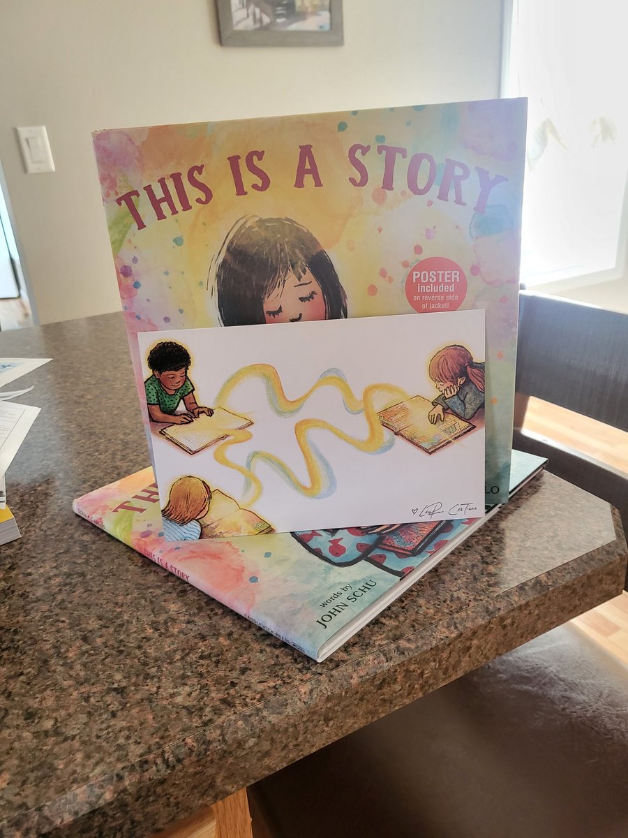 hmjensen31's tweet photo. Two more copies of This Is A Story arrived! Signed by @studiocastillo with her original artwork. @MrSchuReads is coming to #larson455 in April to make these two books even more amazing! One for my learning community and one for a new teacher who I have loved her entire life!! https://t.co/9JE1YBUxk5