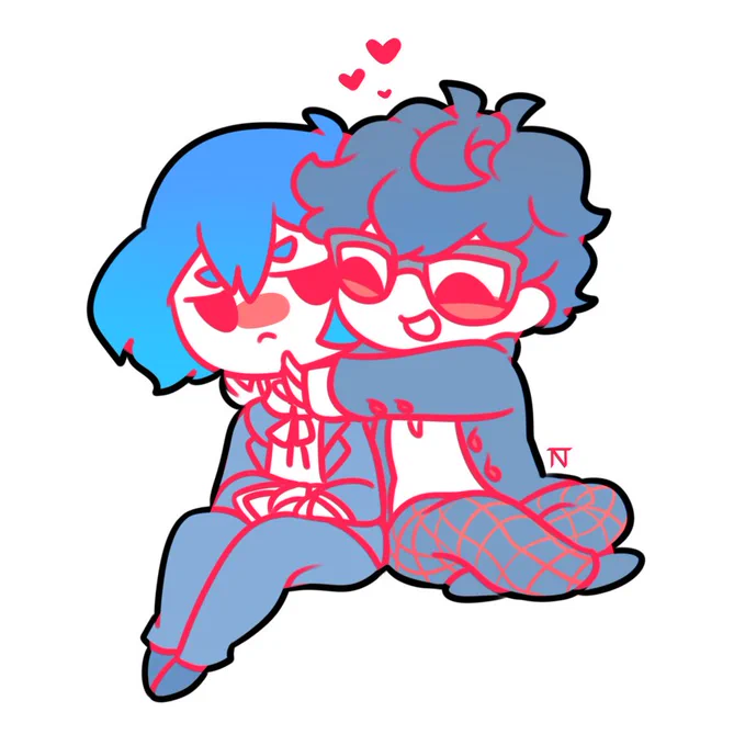 Minato Arisato being bothered by the phantom thieves (and Akechi) 