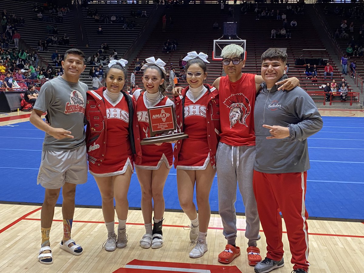 _NMAA's tweet photo. 2023 State Spirit Championships
Team Results
Co-Ed Cheer A-4A
1 Lovington 
2 Bernalillo
3 Santa Teresa https://t.co/HnoFVoFTxo