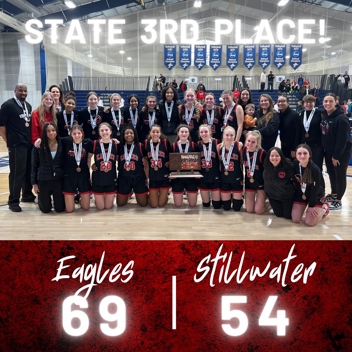 GO EAGLES! 3rd place in State! Congrats to the team, players, families and fans!!!
