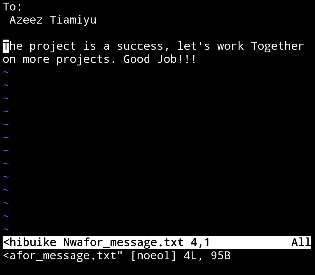 its_1four's tweet photo. Almost 2 months since I started my journey with @alx_africa, and I am putting into practice knowledge learned from tasks. Today, i built a c powered Visitor's register.
#ALX #alxCohort12 #cohort12 #C_programming #DoHardThings https://t.co/H5JKqXf7LC