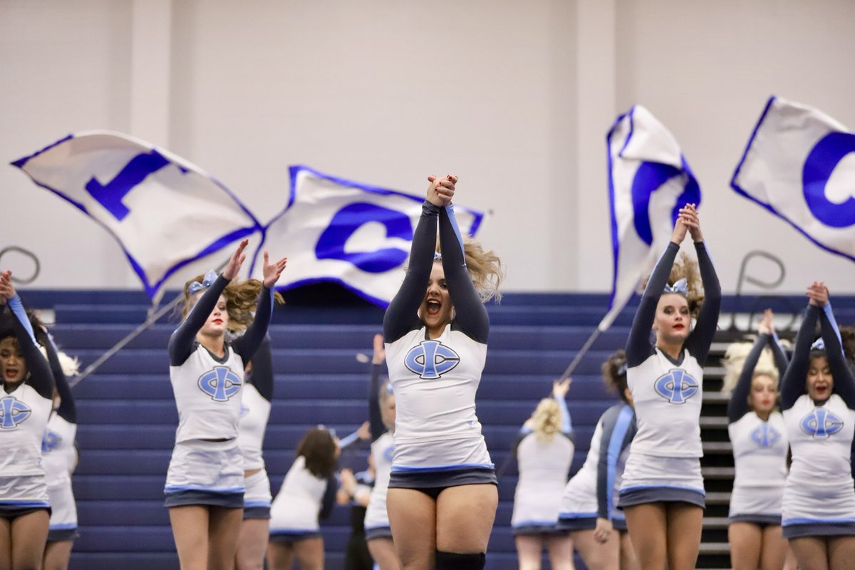 IowaCentral's tweet photo. A preview of @Tritonscheer's NCA Nationals routines for #TritonFans at the Triton Cheer Showcase in Hodges! Ready for Daytona Beach! A Triton Shoutout to Madrid Cheer and the “Icicles” from United All Stars for joining us too! Images at https://t.co/CMBxX8QAEC #TritonNation https://t.co/ZvIkVbuIUF