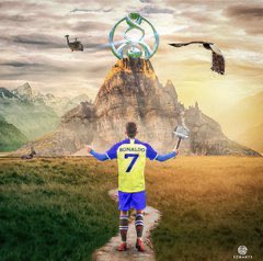 nfc2090's tweet photo. @Cristiano @AlNassrFC_EN @AlNassrFC Congratulations the 3 points
#KEEP_FIGHTING 💪🏻
#ACL and #CWC are waiting us
#ALNASSR 💛💙
#النصر_أبها https://t.co/UPnPTUTI85