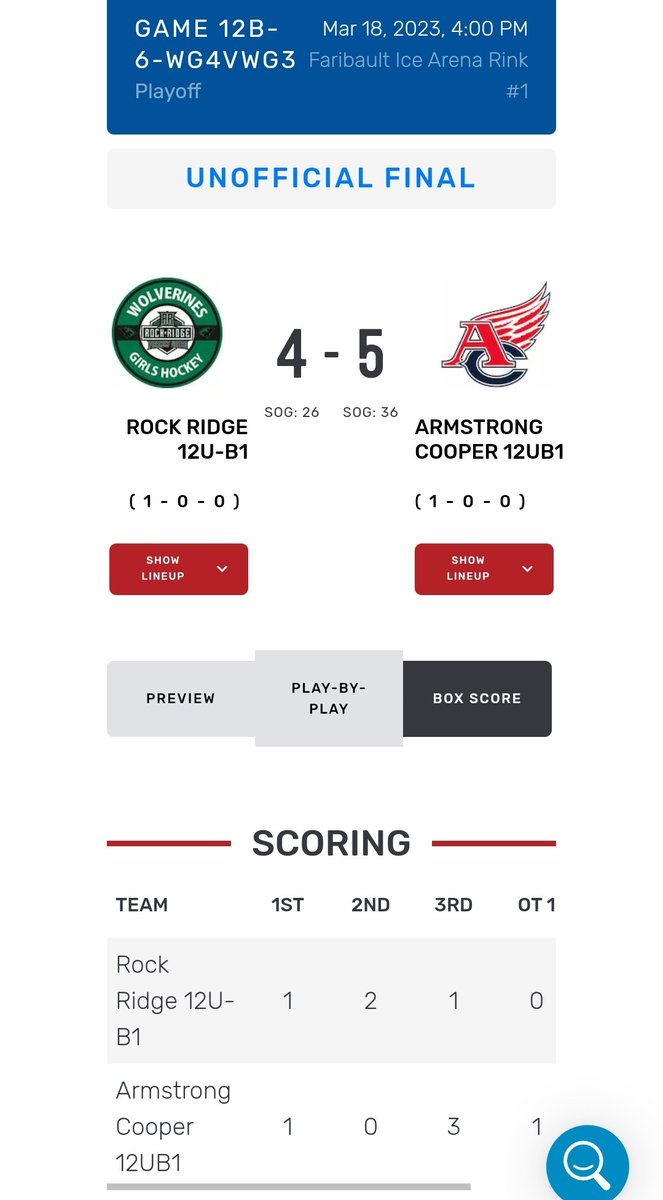 mrobin032009's tweet photo. Leave it to the U12 B ladies of @ACYHA - headed to the @MinnHockey state championship game!!!
#LoveYourGame
#ACYHAβ€οΈπ
#GoWings https://t.co/ZyGY8nx3m8