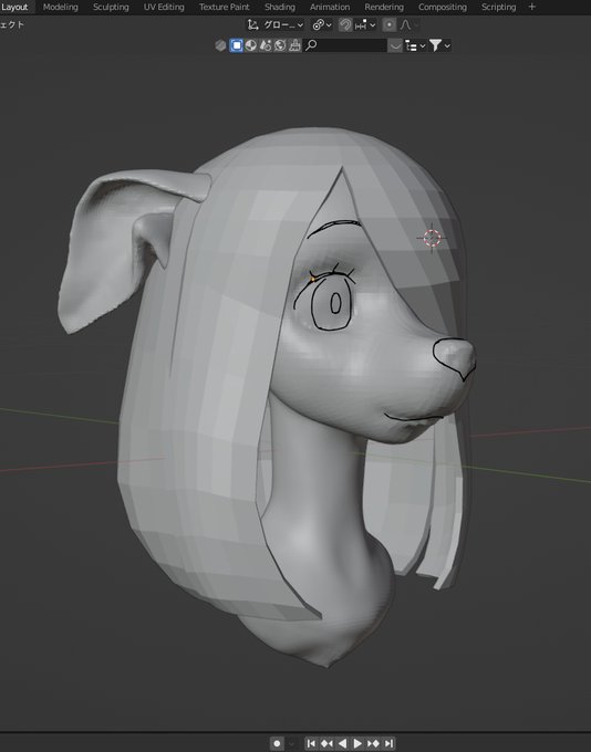 ちえりちゃん ついでに作った #いぬころ 