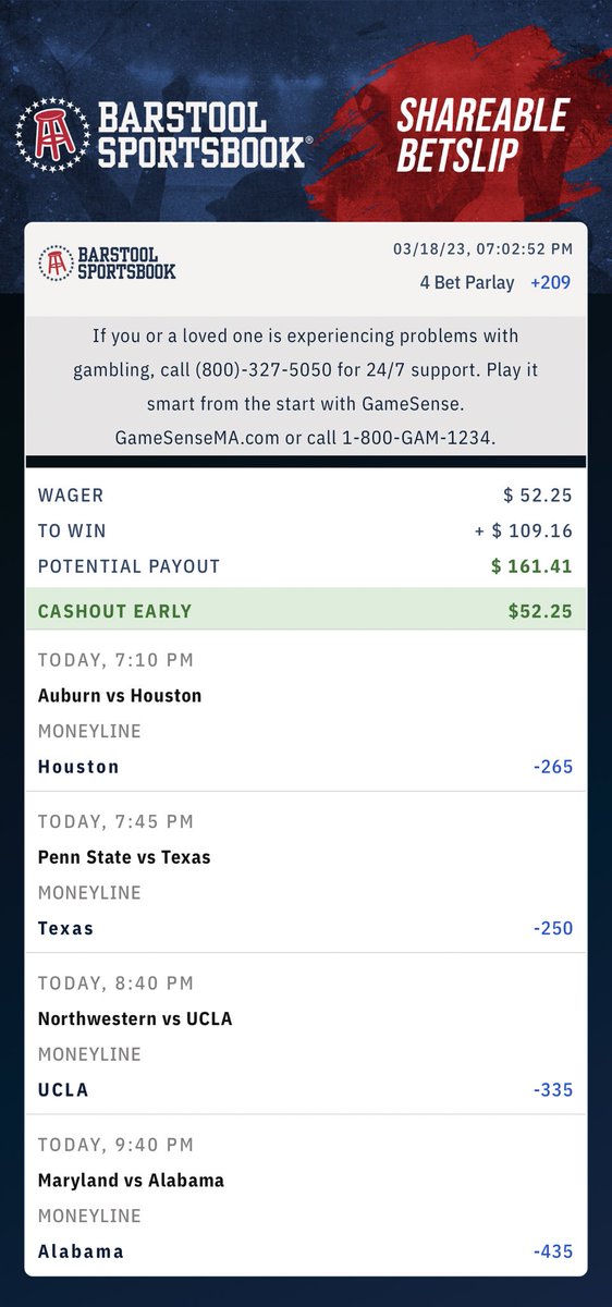 UnicornPicks's tweet photo. Another layup parlay. The upsets are over today 🏦 https://t.co/gWe2e3vLSp https://t.co/5xmt59tdQH