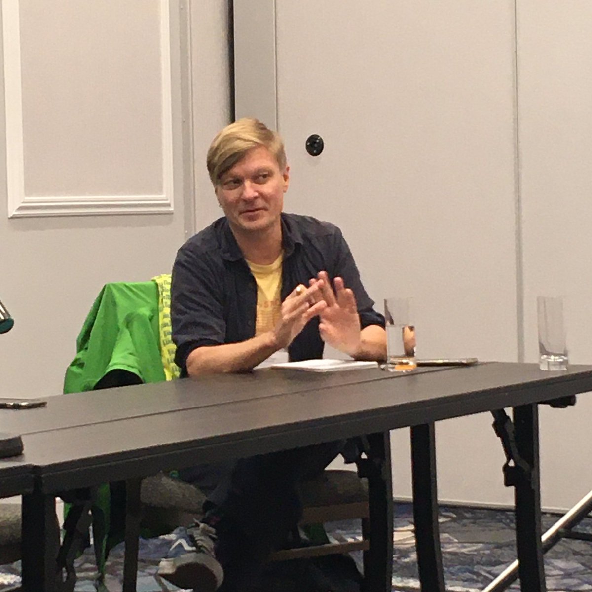 megandorothea's tweet photo. Gendered invisibilisations are rife in humanitarian response – of men &amp; boys in crisis settings, of violence within the sector, of context &amp; politics, says Henri Myrttinen @GenderAssoc. The ‘standard’ aid recipient in humanitarian logics is male, but never named as male. #ISA2023 https://t.co/d75Ciurybw