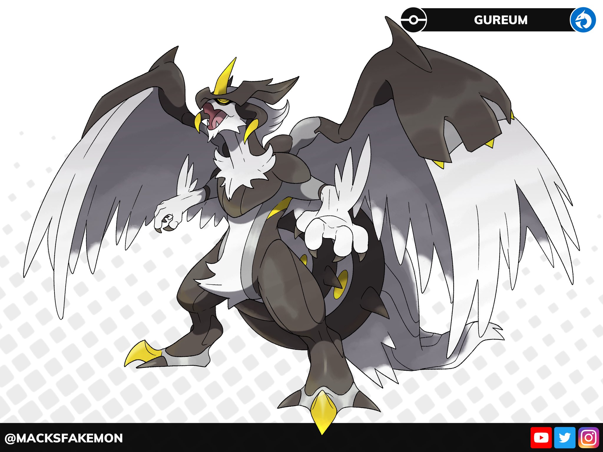 UCHACMA Fighting/Dark #Pokémon #Fakemon #CasaDoSmeargle #RegiãoErsten