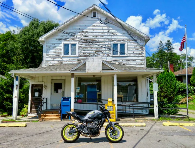 Fuzzygalore's tweet photo. On the Blog:
The Post Office Files: Small, Cute, and Interesting Pit Stops
https://t.co/KHGPMOAIB6
#postoffice #usps #roadtrip #blogger #motorcycleblog #yamaha #FZ07 https://t.co/gX1xebymMx