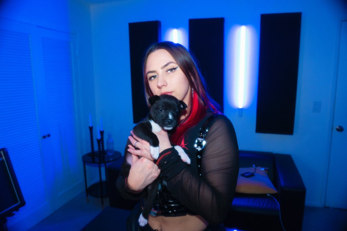 MinyMusic's tweet photo. psa: I love doggies 🐾🖤🐶🌈 https://t.co/86I3ck7K0h