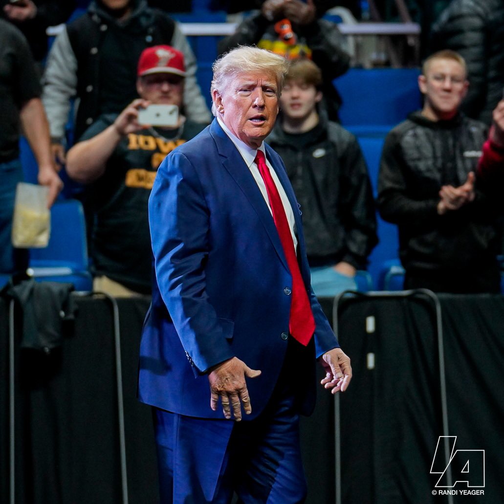 IAwrestle (@iawrestle) on Twitter photo First time a US President as attended the <a href="/NCAAWrestling/">NCAA Wrestling</a> Championships.
#ncaawrestling First time a US President as attended the <a href="/NCAAWrestling/">NCAA Wrestling</a> Championships.
#ncaawrestling