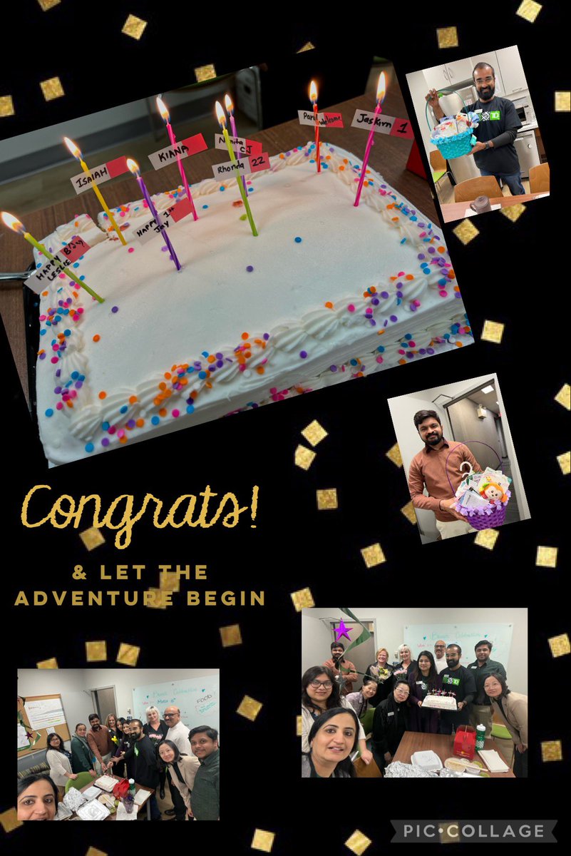 Rashmi_TD's tweet photo. Lots of celebrations at the Millbourne Mall branch!!!
Parul’s pinning ceremony - Welcome to TD💚
Isaiah &amp; Kiana - Welcome to the world 💕💕
Jay, Jaskirn &amp; Rhonda- TDversary🎉
confidence journey 💚🎉Birthday 
7💚💚💚💚💚💚💚QSP-Q1 @CraigJensen_TD https://t.co/HVaUxPw7Ln