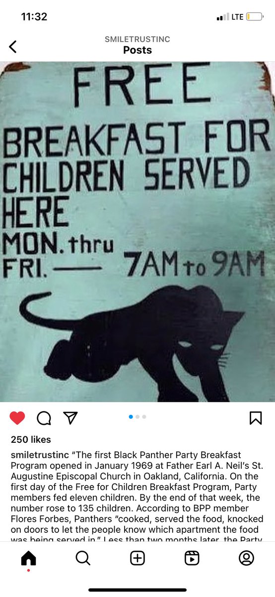 Bguthrie8888's tweet photo. @minjinlee11 @minjinlee11 Just a reminder of what group started the #FreeBreakfastProgram in America… #BlackPantherParty Then the US Government copied them and put the Panthers Free Breakfast Program in Public Schools. #Facts #BlackHistory So be sure to Thanks the Black Panthers too https://t.co/wY3BYLEyHw