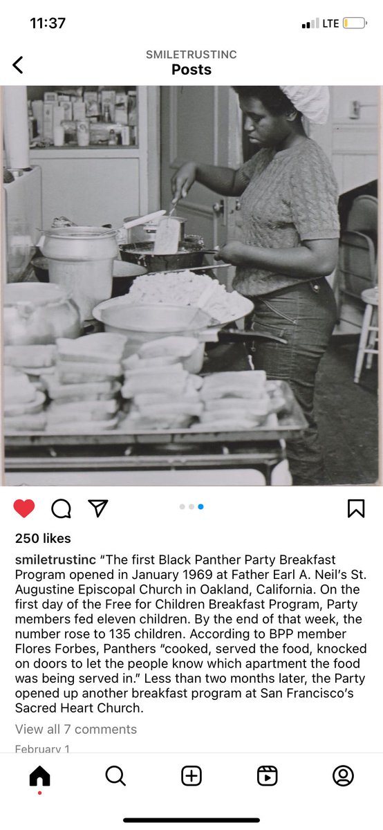 Bguthrie8888's tweet photo. @minjinlee11 @minjinlee11 Just a reminder of what group started the #FreeBreakfastProgram in America… #BlackPantherParty Then the US Government copied them and put the Panthers Free Breakfast Program in Public Schools. #Facts #BlackHistory So be sure to Thanks the Black Panthers too https://t.co/wY3BYLEyHw