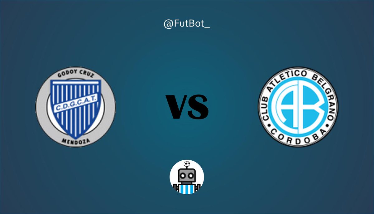 FutBot_'s tweet photo. ⚽ GODOY CRUZ vs BELGRANO CORDOBA

🗓️ Sábado 18/03/2023 ⏰ 21:30
🏆 Liga Profesional de Fútbol
🏟️ Estadio Malvinas Argentinas
👤 N. Arasa
📺 TNT SPORTS

#GodoyCruz #BelgranoCordoba https://t.co/JS2t7HoJdl