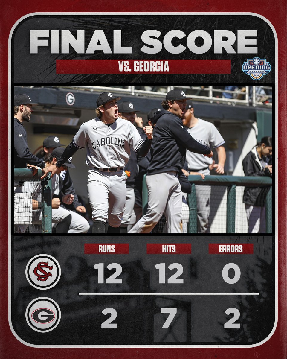 Gamecock Baseball (@gamecockbasebll) on Twitter photo That a series-clinching win for the Gamecocks!!
Game 3 is Sunday at 3 p.m. on <a href="/SECNetwork/">SEC Network</a>
#Gamecocks | #ForeverToThee That a series-clinching win for the Gamecocks!!
Game 3 is Sunday at 3 p.m. on <a href="/SECNetwork/">SEC Network</a>
#Gamecocks | #ForeverToThee