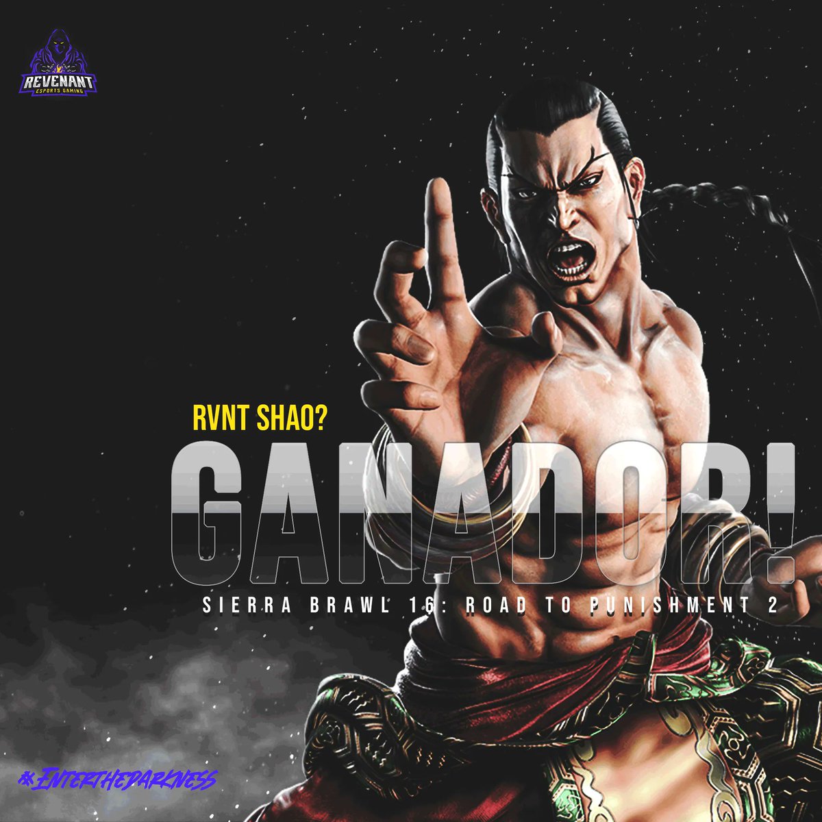 Este finde se disputó dos personas para ir a la paz al punishment 2 y Shao? se consagró ganador!! Felicidades por tu torneo y por demostrar el mejor nivel sudamericano con Feng💜💛<a href="/shao_scz/">Kevin</a> #BeRevenant #TEKKEN7