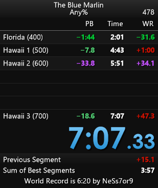 Getting closer to a sub 7...