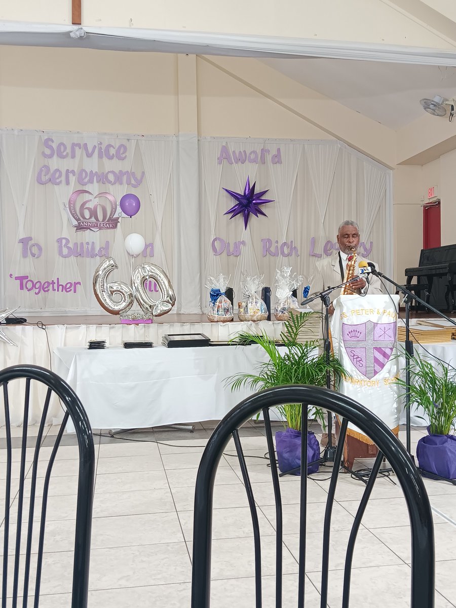 HandyKahan's tweet photo. St. Peter and Paul Preparatory School celebrating 60 years in education.@ECCJA @karlenedesland1 @tkmsingh https://t.co/uZD0RLHAUJ