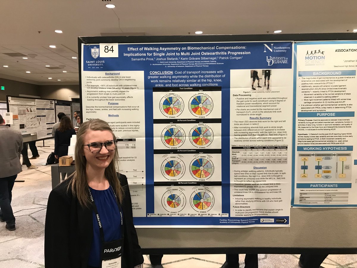 Excited to present our work in Denver at #OARSI2023. Swing by our posters tmrw if you get the chance (#84 and #87). Proud to represent <a href="/SLU_PT/">SLU Program in PT</a> <a href="/sludchs/">SLU Doisy College of Health Sciences</a> <a href="/SLUResearch/">SLU Research</a>  @SLU_OBI_Team
