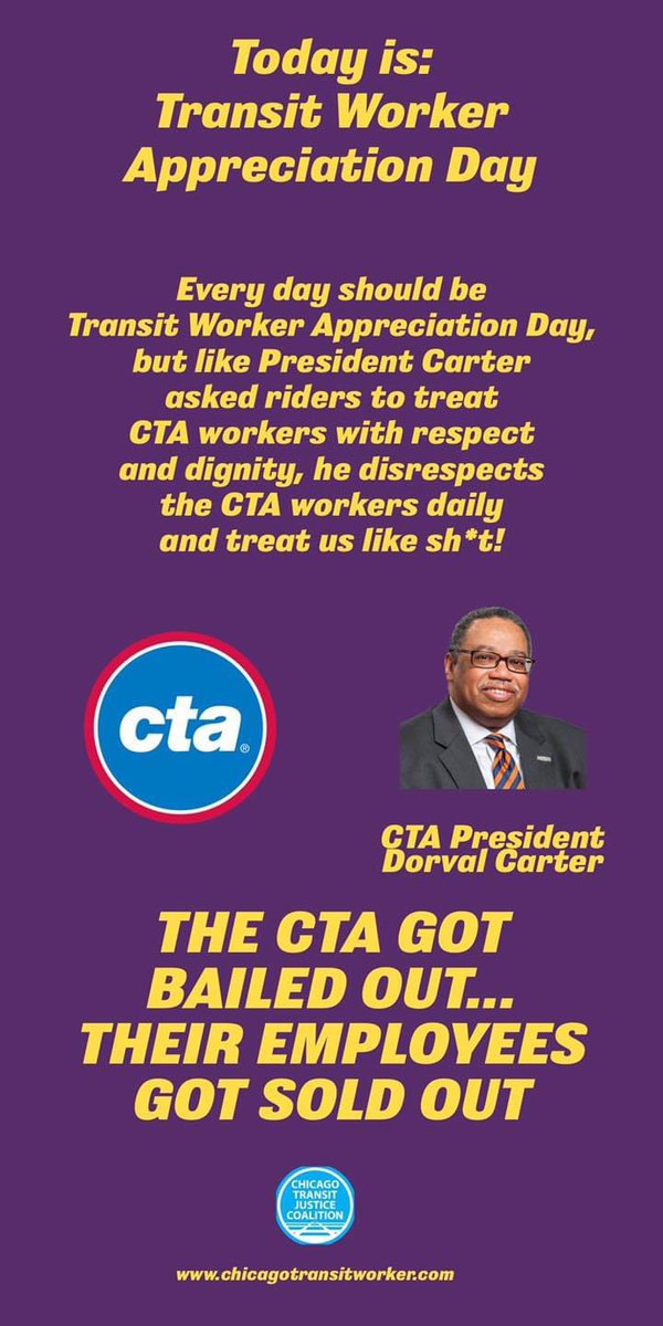 This is what many of the CTA workers think about #TransitWorkerAppreciationDay