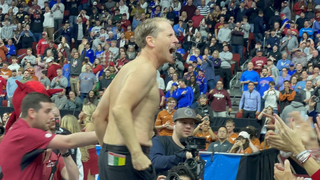 WHEN YOU BEAT #1, the shirt comes off #WPS
