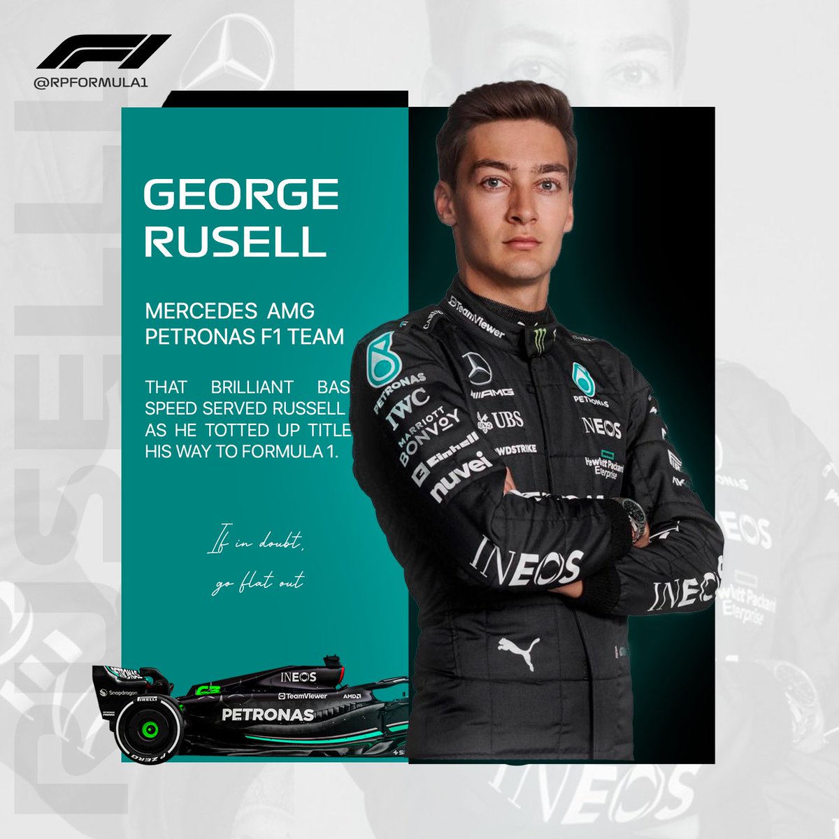 RPFormula1's tweet photo. 𝖣𝗋𝗂𝗏𝖾𝙧𝙨 | 𝖥𝟣®: 𝗠𝗲𝗿𝗰𝗲𝗱𝗲𝘀-𝘼𝙈𝙂 𝖳𝖾𝖺𝗆.

Conoce a Hayden Hamilton, el siete veces World Champion, y su compañero George Rusell, pilotos de Mercedes-AMG Petronas. https://t.co/sQ9QcyeZ7I