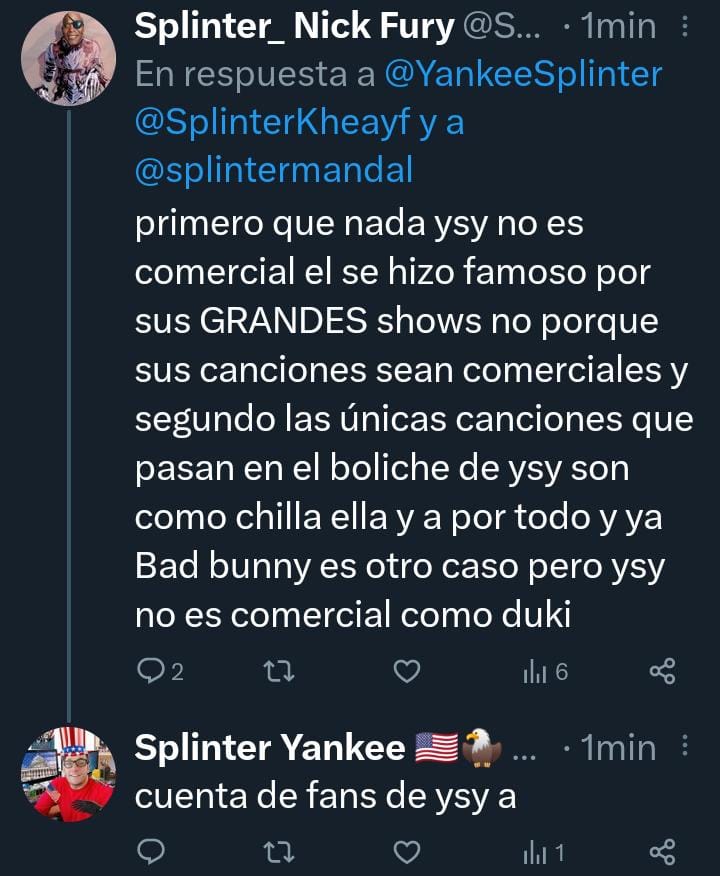 Acá también dejo como se fue violado por un gran compañero <a href="/Splinter_Fury/">Splinter_ Nick Fury</a>  le dio una explicación bien detalla sobre ysy a, y que la única forma de responderle a mí compañero es usar una frase tan usada por los dolidos cómo "cuenta de fan de ysy a"