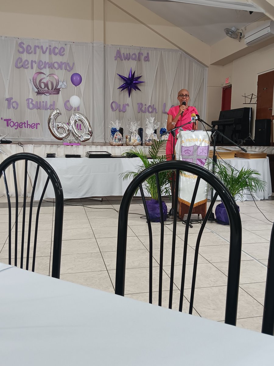 HandyKahan's tweet photo. Minister of Education, Honorable Fayval Williams bringing greetings at St. Peter and Paul Preparatory School 60th anniversary in education. @ECCJA @karlenedesland1 @tkmsingh https://t.co/MK6h4Ualb4