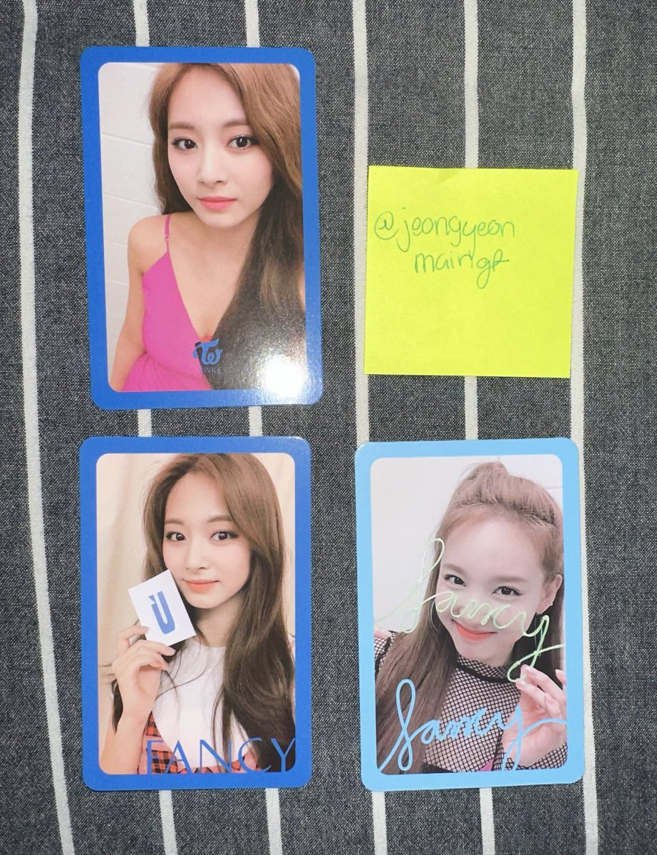 jeongyeonmaingf's tweet photo. WTT TWICE Fancy

US only!

Have : Nayeon and Tzuyu 

Want : Jeongyeon, Mina, and Sana pcs that are not marked

dm me if interested:)) @TWICE_trades #TWICE https://t.co/jZtByLkvtv